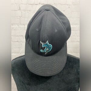 D Marlins Black Richardson Flex Fit Sports Team Baseball Hat #34